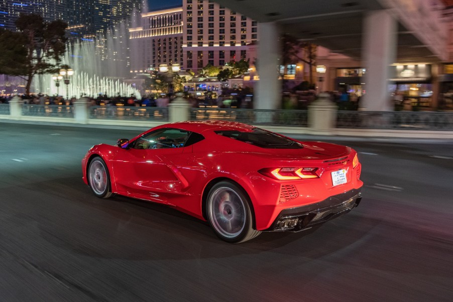 The C8 Chevrolet Corvette, like the GMC Sierra, is one of the best cars by value, according to CarEdge.