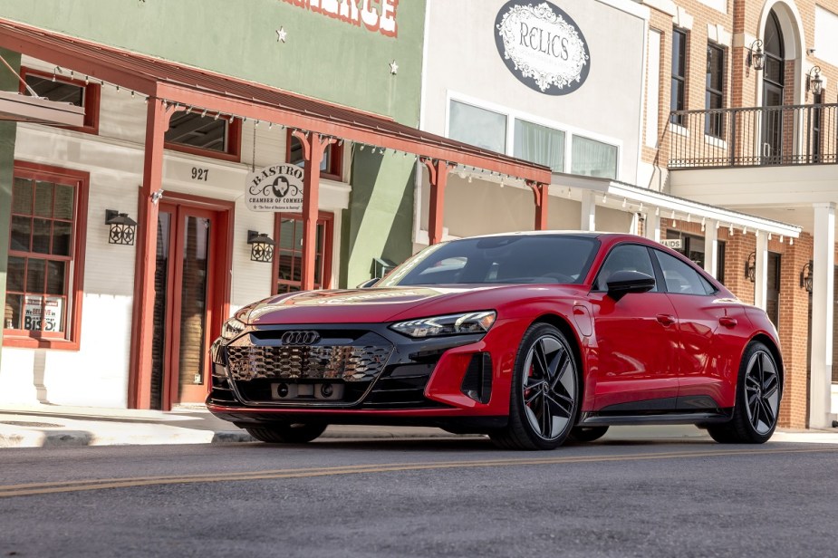 Audi e-tron GT quattro in red