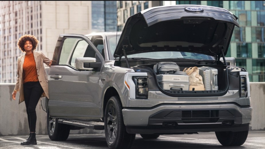 2022 Ford F-150 Lightning with a Loaded Frunk