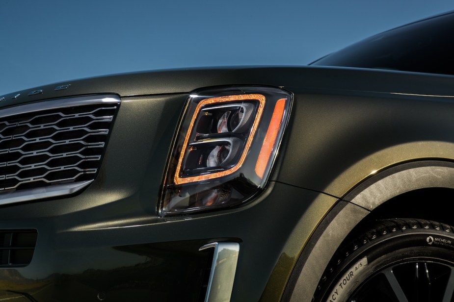 A Kia Telluride, which is one of the bet third-row SUV