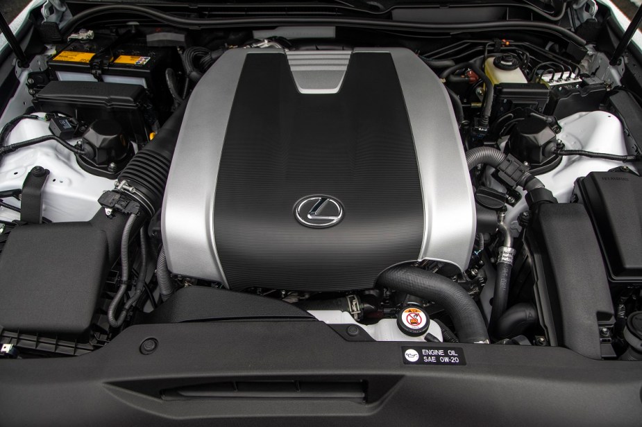 2022 Lexus IS 350 engine bay