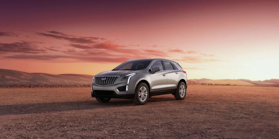 A 2023 Cadillac XT5 parked outside with a sunset, what's new for the luxury SUV?