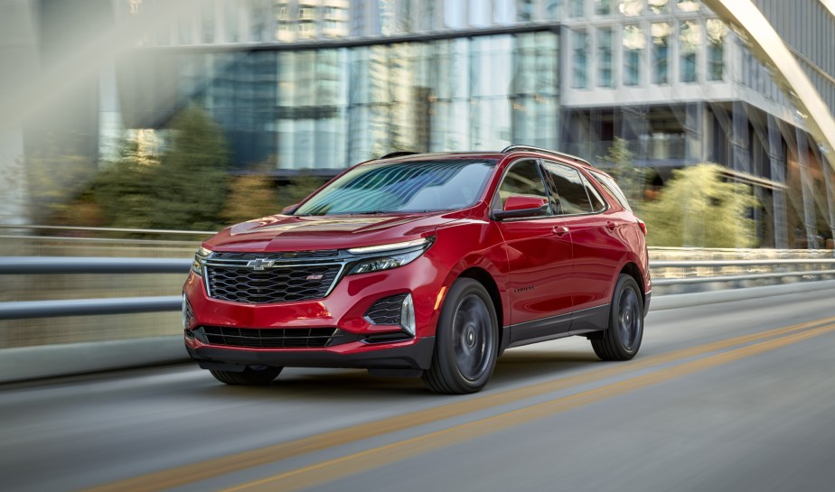 A red 2023 Chevy Equinox is the only SUV more popular than the Toyota RAv4.