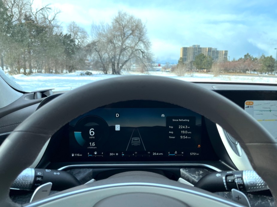 2023 Genesis G90 driver view