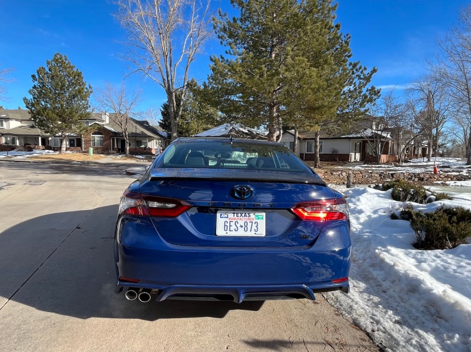 2023 Toyota Camry SE Hybrid rear view