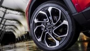 A 2024 Chevrolet Trax wheel, which is one of the top Chevy models.