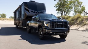 A 2024 GMC Sierra HD with a trailer