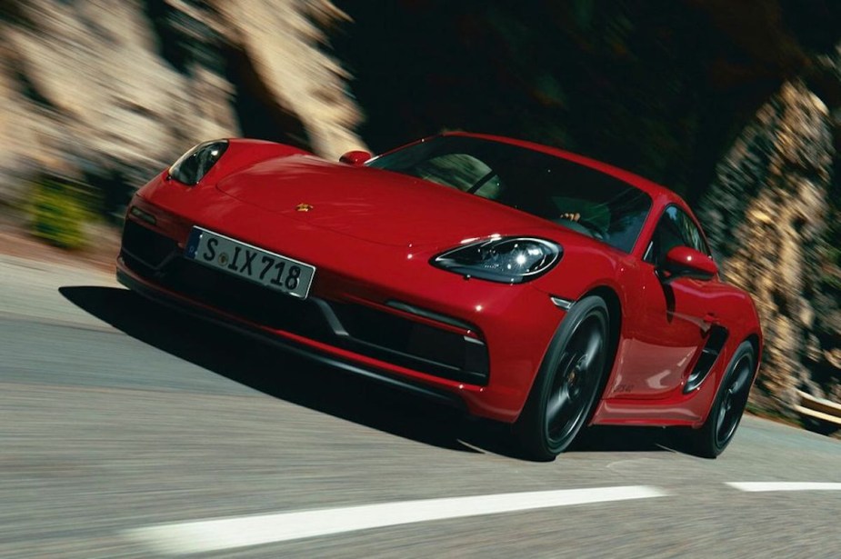 2023 Porsche 718 GTS 4 in red