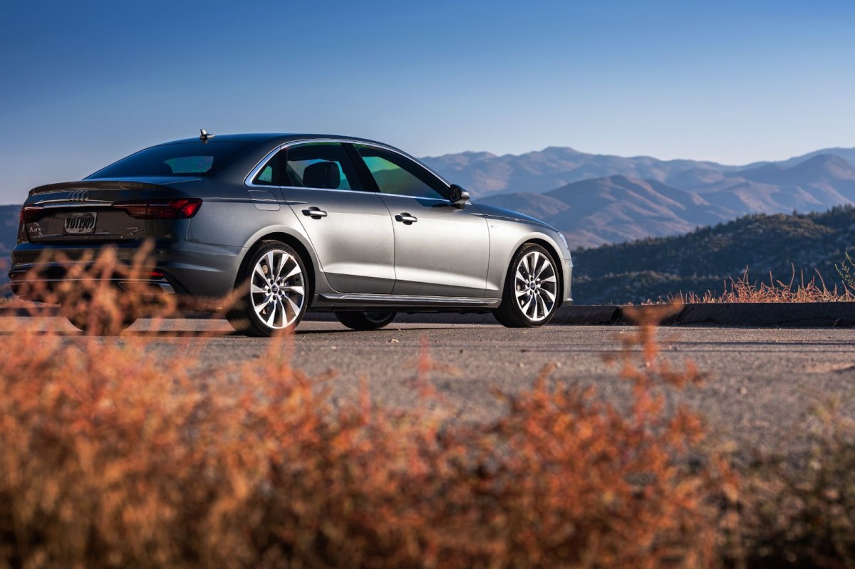 A silver Audi A4