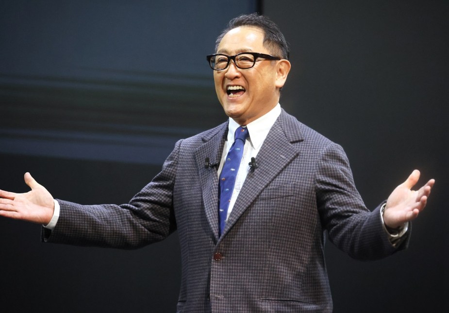 Akio Toyoda standing