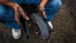 Brake pads that need to be installed and the person must know how to bleed brake lines if necessary.