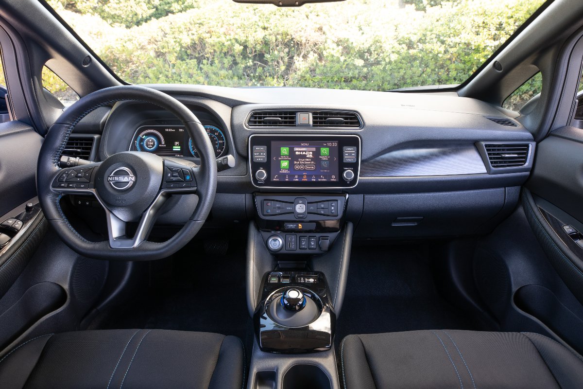 Dashboard in 2023 Nissan LEAF.