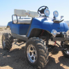 off-road golf cart in the dirt. How much do you have to spend to get a good golf cart?