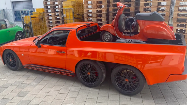 Want a Unique Pickup Truck? Buy This Porsche 944 Six-Wheel Ute