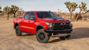 Red 2022 Chevy Silverado ZR2