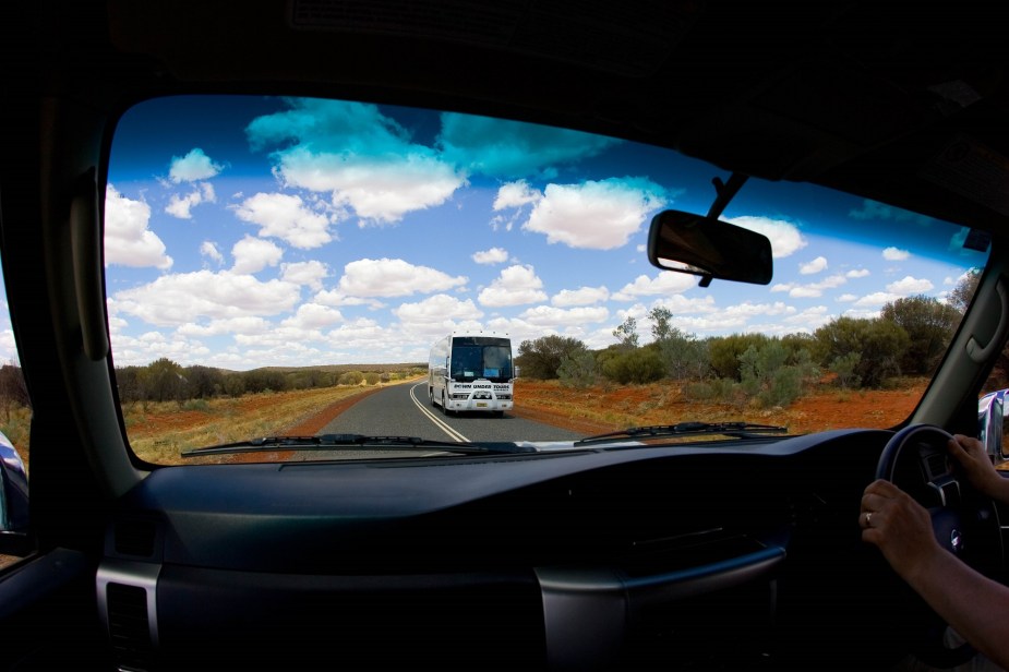 Many countries drive on the left side of the road using right-hand drive vehicles. 