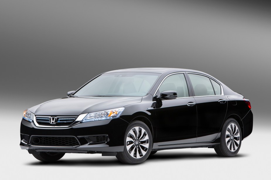 A 2014 Honda Accord shows off its profile. 