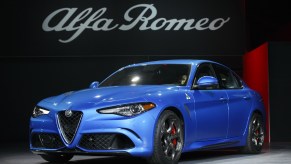 2016 Alfa Romeo Giulia blue