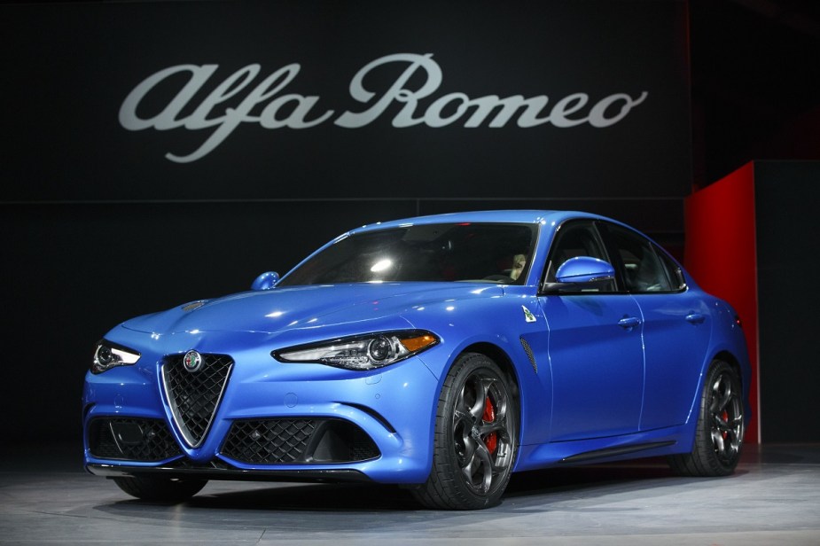 2016 Alfa Romeo Giulia blue