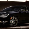 A black 2016 Chrysler 200.