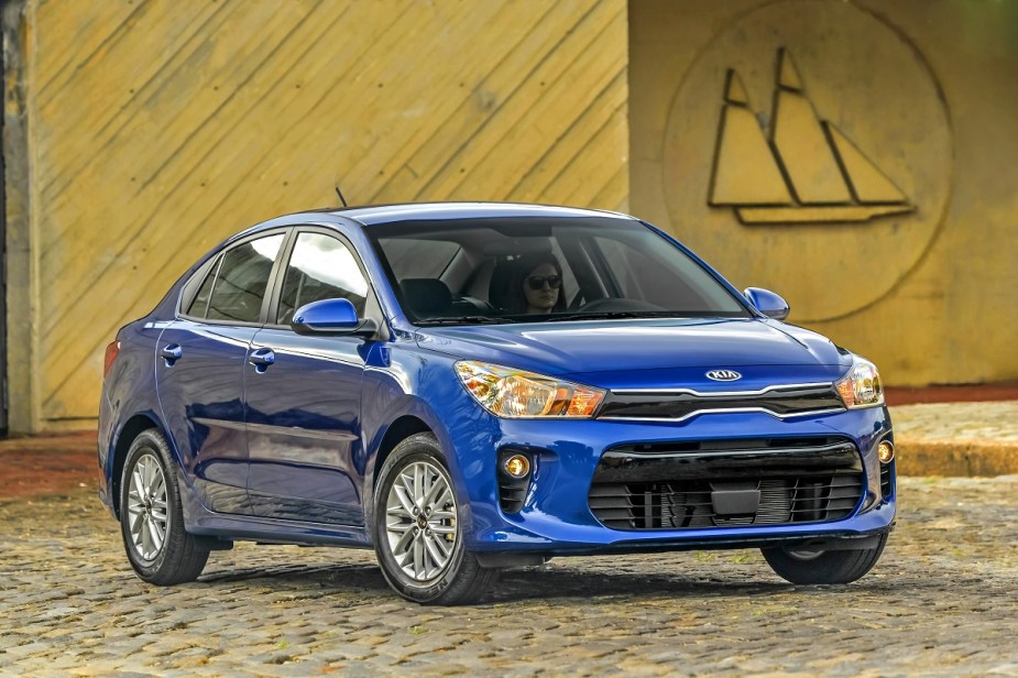 2018 Kia Rio blue