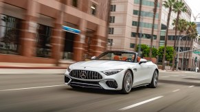 2021 Mercedes AMG SL white