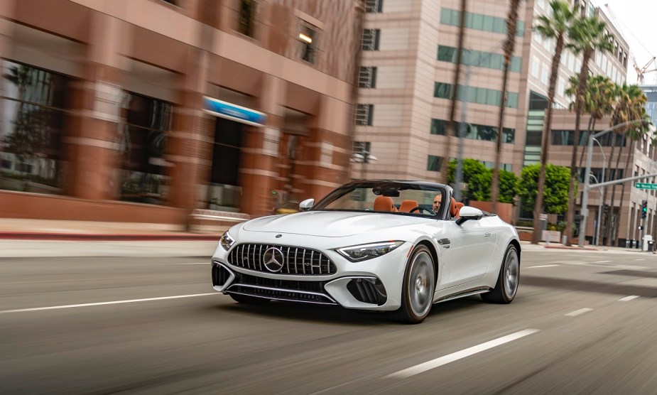 2023 Mercedes AMG SL 55 white