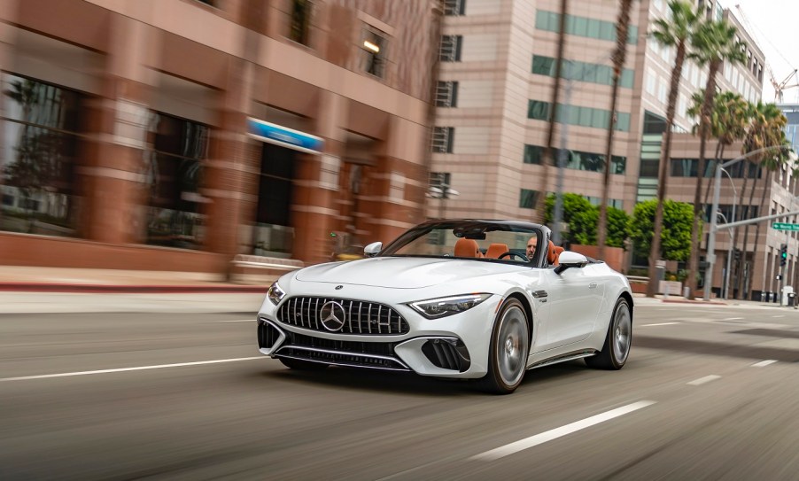 2021 Mercedes AMG SL white