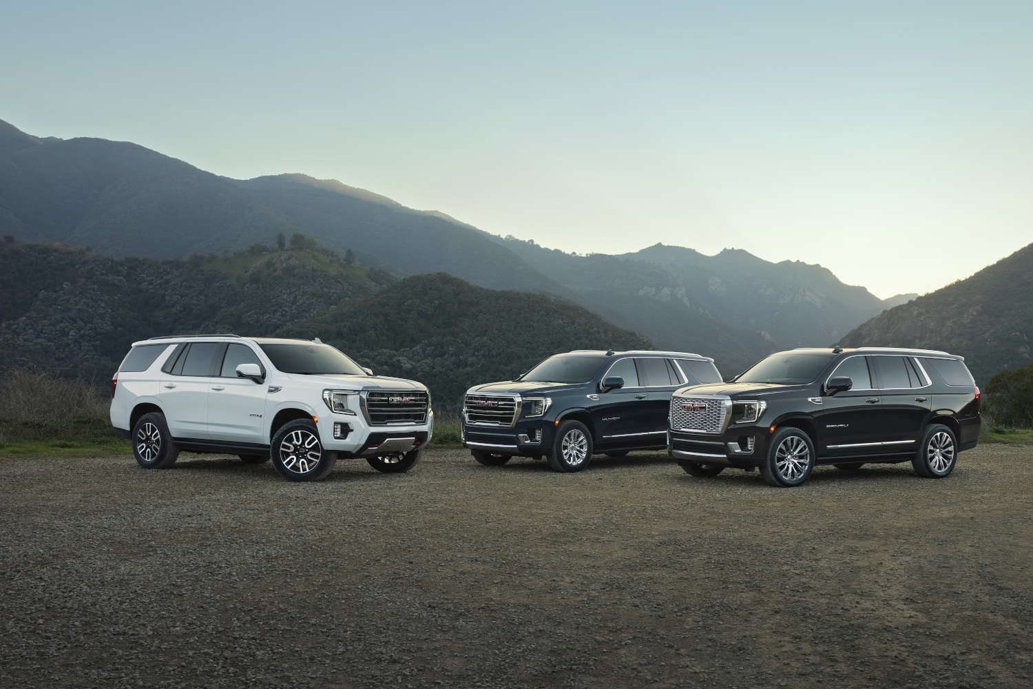 The 2022 GMC Yukon AT4, SLT and Denali