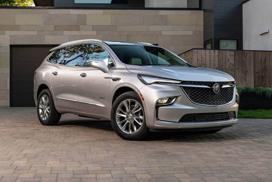 A 2023 Buick Enclave parked in a driveway.