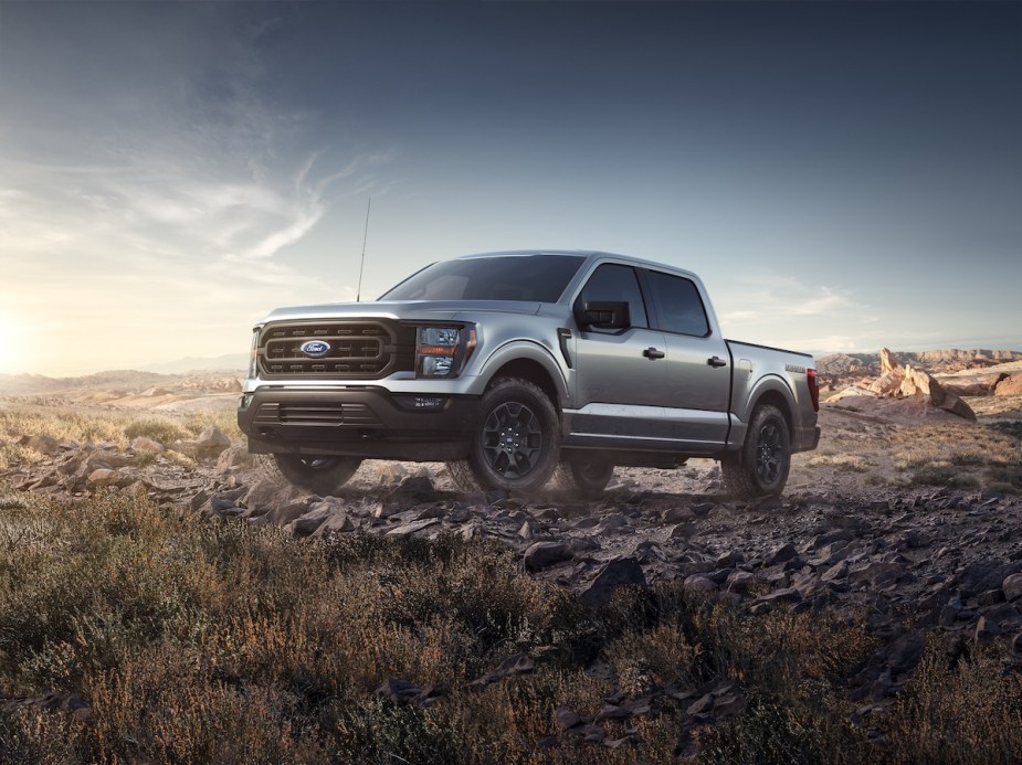 A 2023 Ford F-150 parked outdoors. 