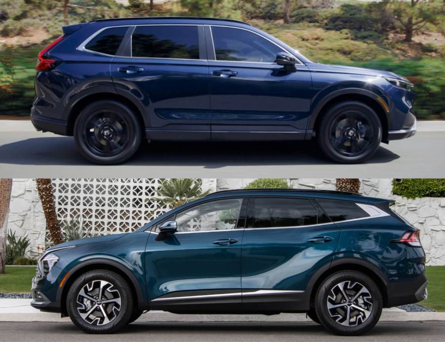 Comparing this 2023 Honda CR-V Hybrid and the 2023 Kia Sportage Hybrid