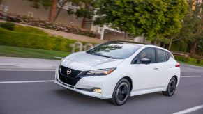 2023 Nissan LEAF driving