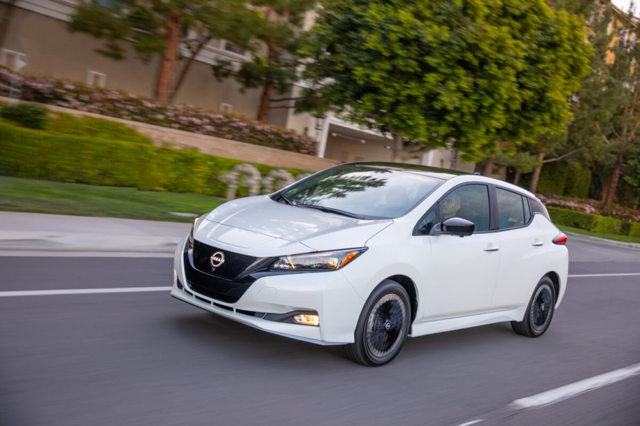 2023 Nissan LEAF driving