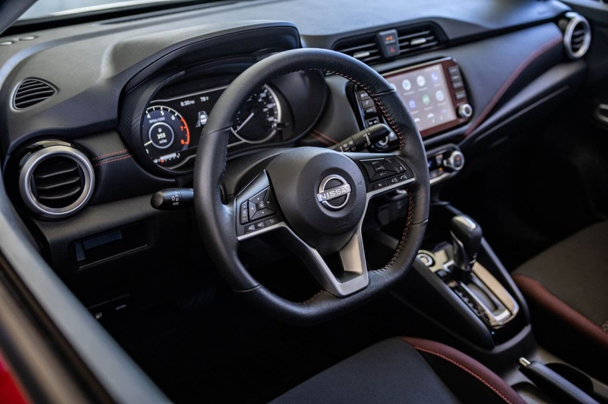 Interior of the Nissan Versa