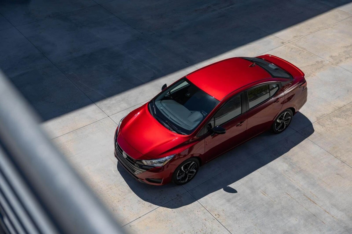 The New Nissan Versa from above