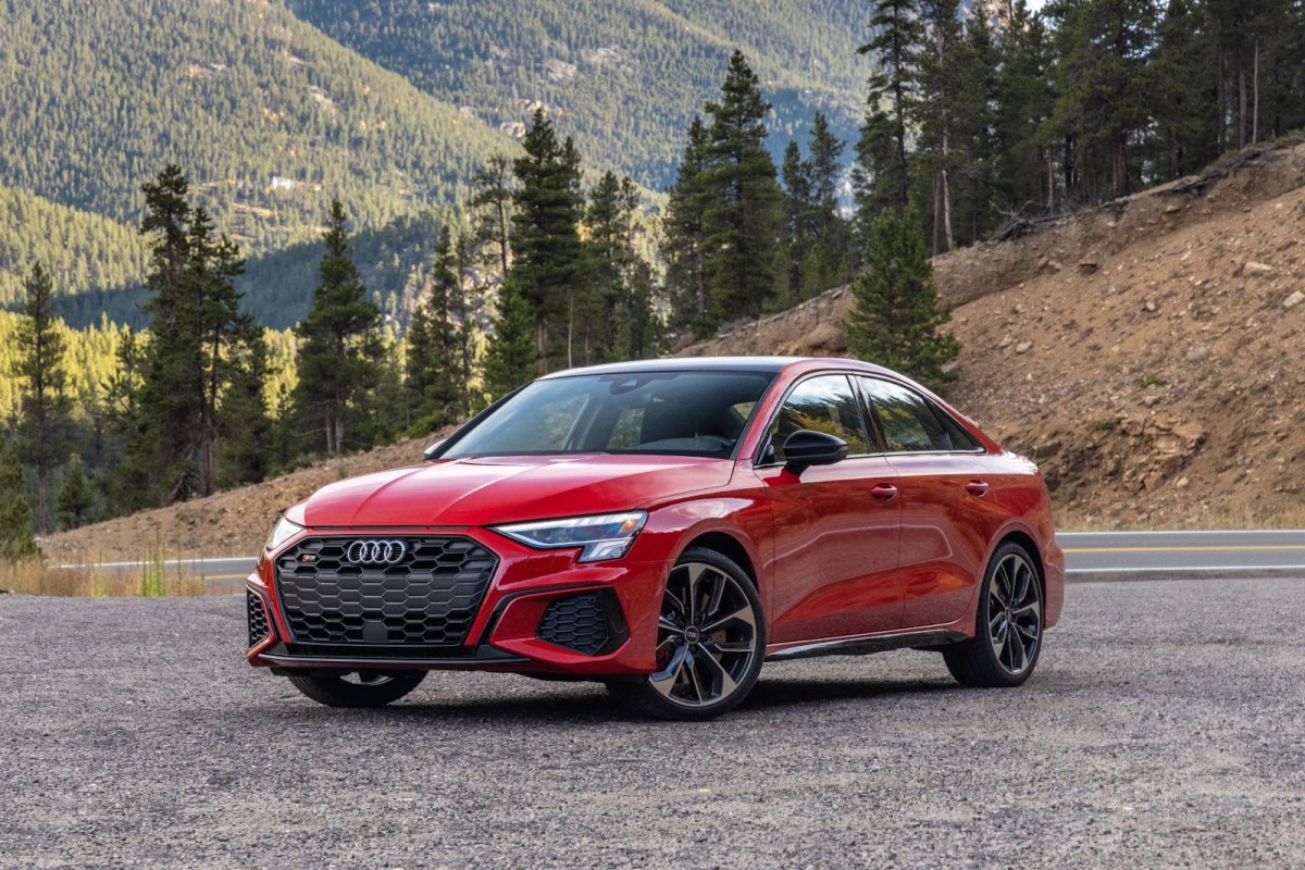 A red Audi S3