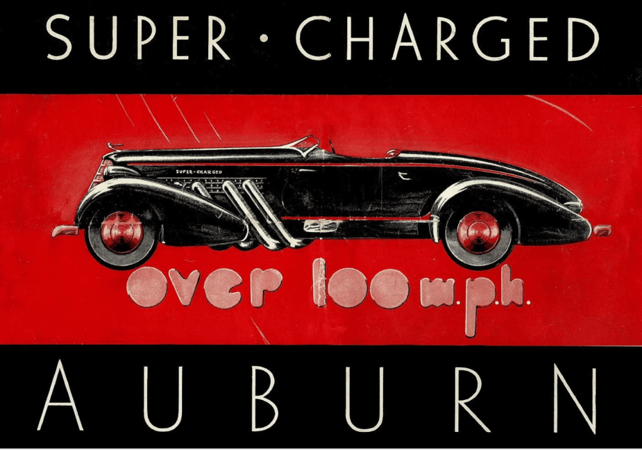 Vintage ad for the Auburn Speedster