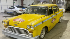 yellow checker cab custom BMW 7-Series