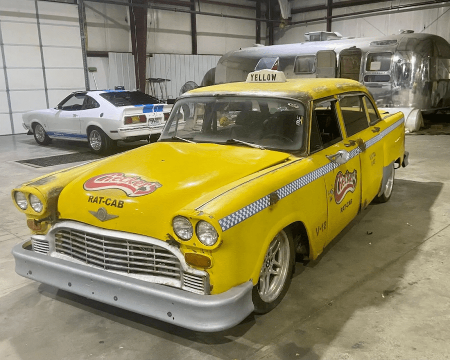 yellow checker cab custom BMW 7-Series