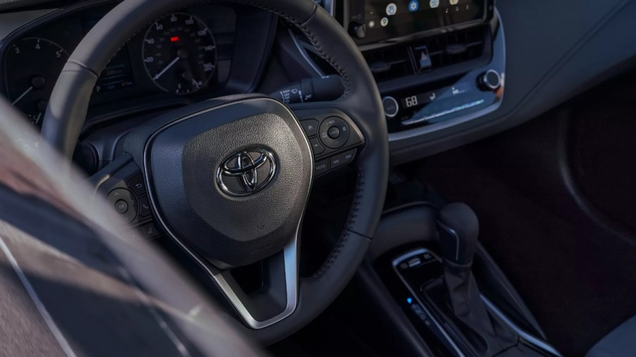 Dashboard in 2023 Toyota Corolla, showing the most common problems reported by real owners