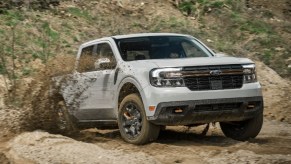 The 2023 Ford Maverick drives off-road. It is also the Cars.com best truck of the year.