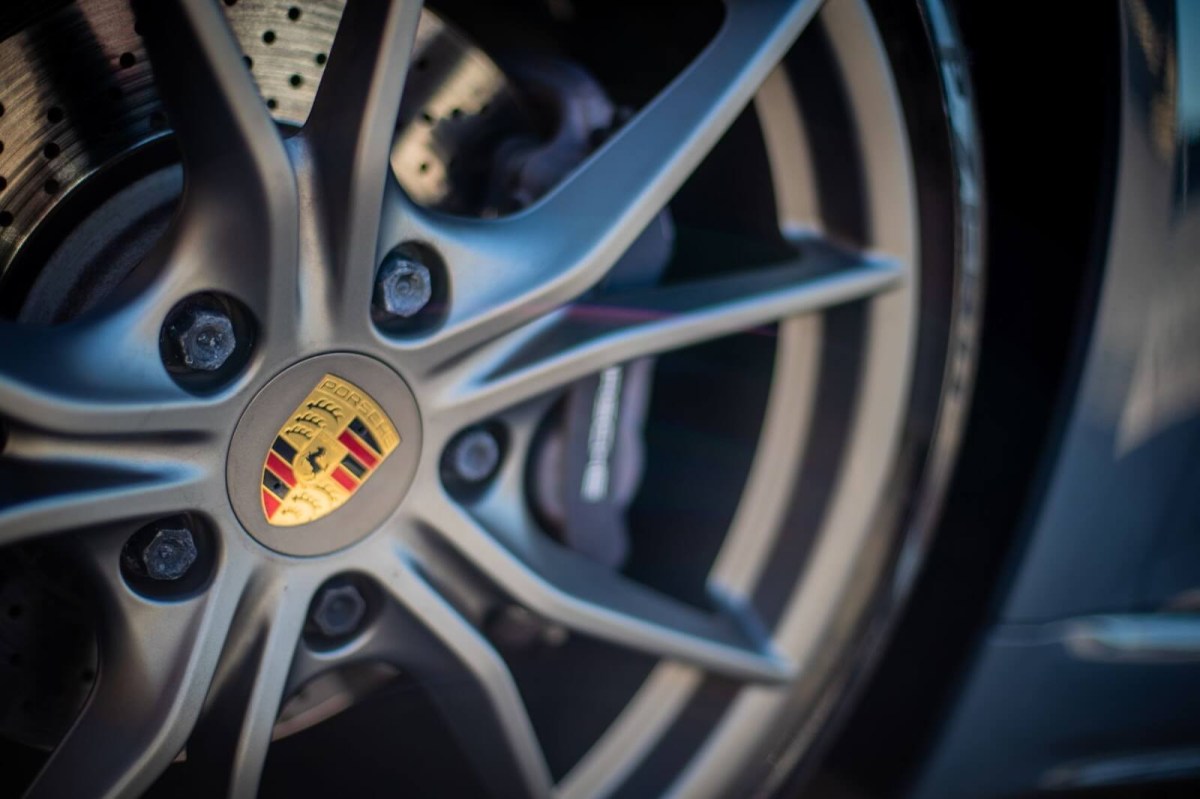 Lightweight wheels like those on this Porsche are perfect for improving autocross times.