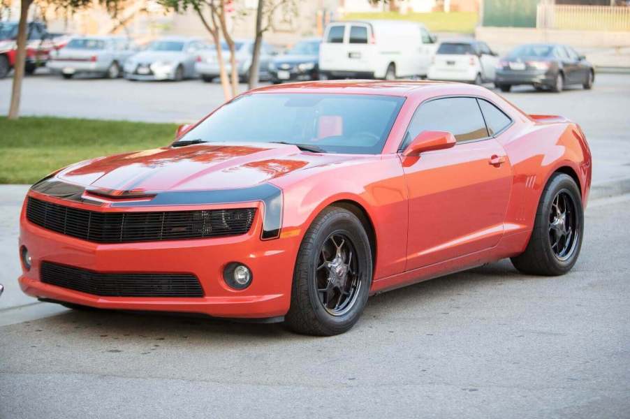 Chevy Camaro on custom wheels