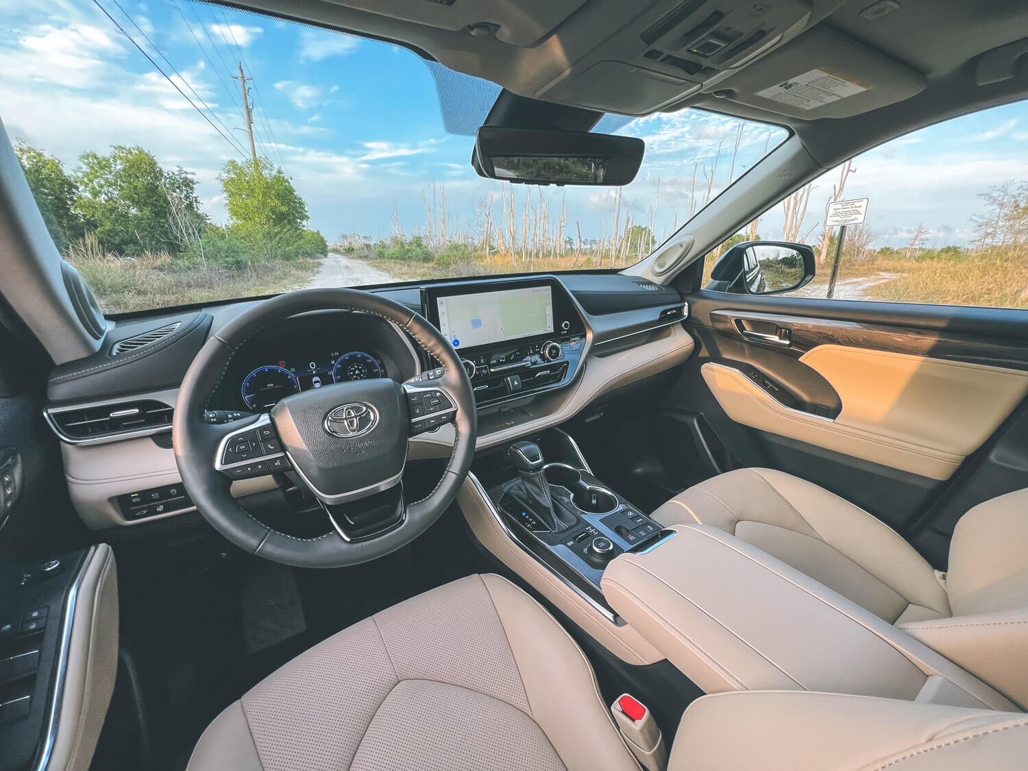 The interior of the reliable SUV