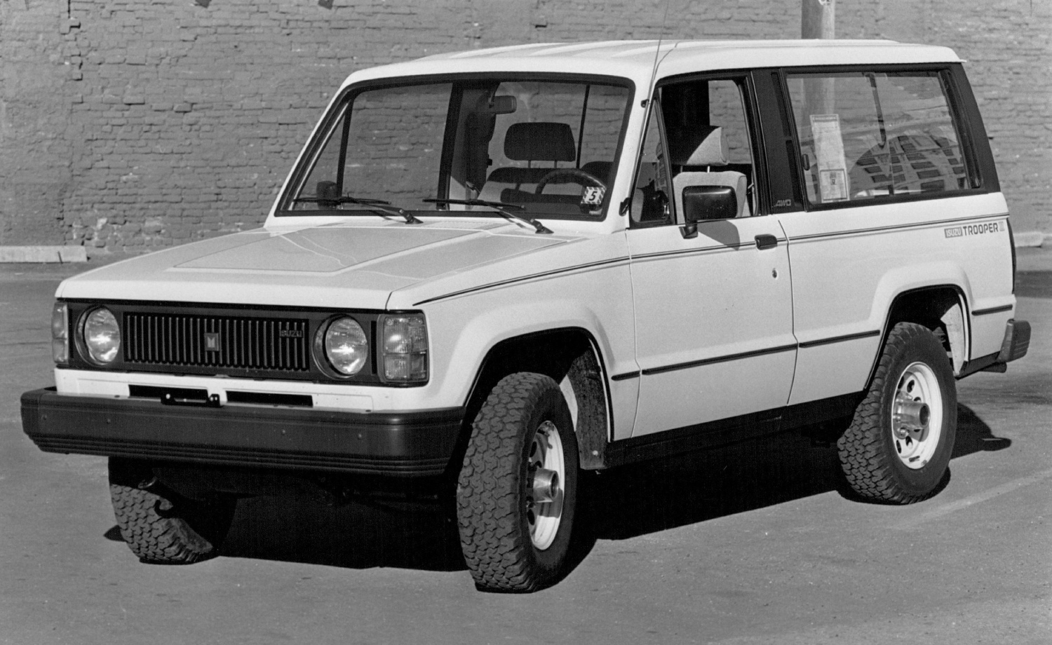 A 1985 Isuzu Trooper SUV