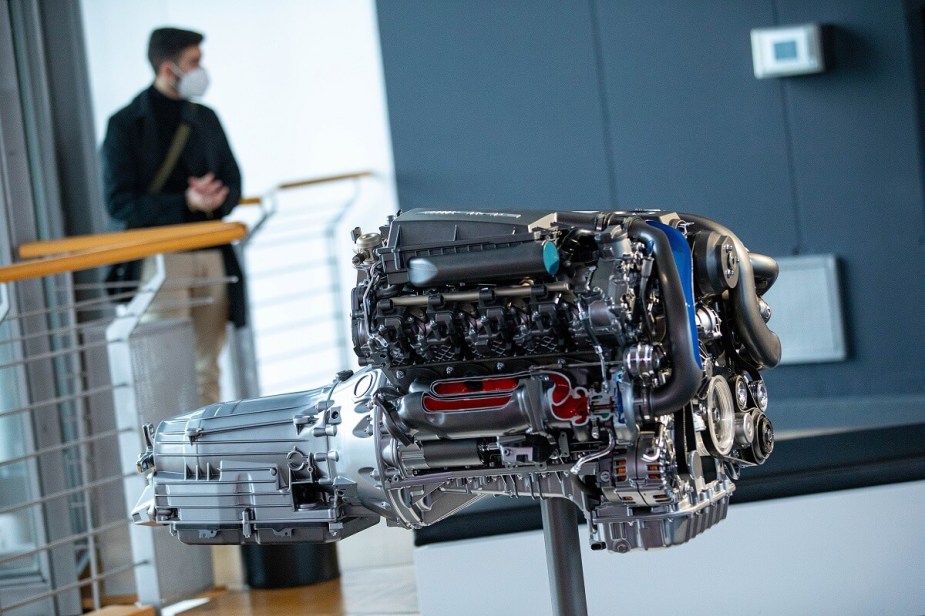 Mercedes Engine in factory