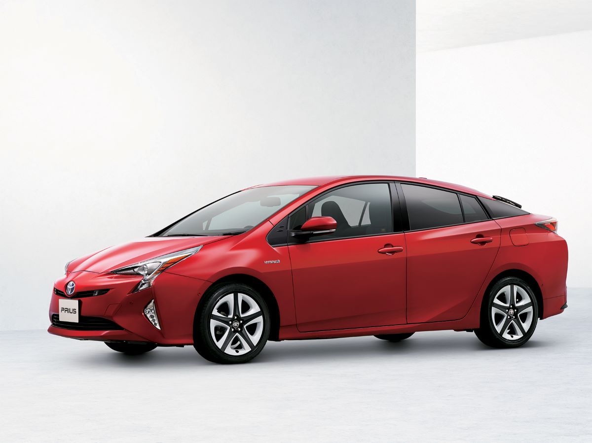 The 2017 Toyota Prius in studio