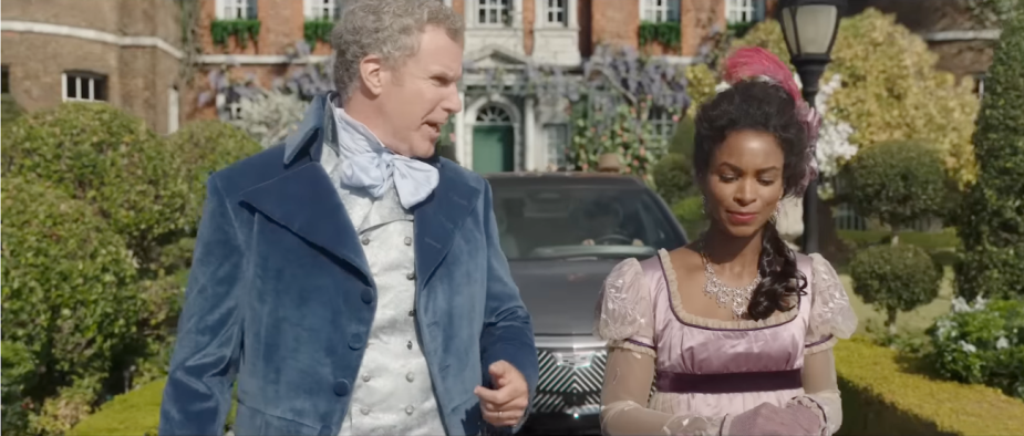 Will Ferrell in Bridgerton-style commercial 