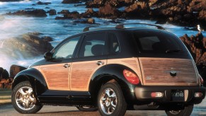 Promo photo of a woodie version of the Chrysler PT Cruiser